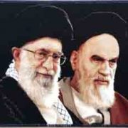 تابلو فرش رهبر به همراه امام خمینی